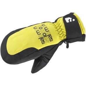 Salomon Flying Mitten - Fäustlinge für Kinder schwarz/gelb